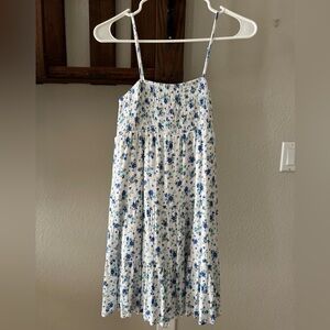 Floral Blue and White Women’s Dress